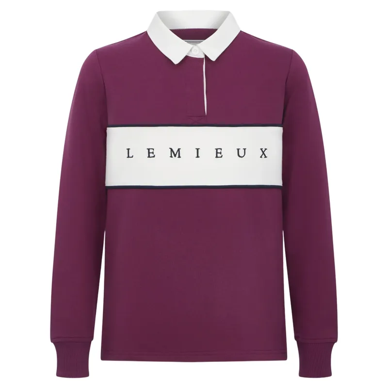 LeMieux Young Rider Riley Rugby Shirt - Blackberry-2