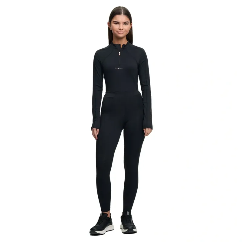 LeMieux Orla Young Rider Sparkle Pull-On Riding Tights - Black-4