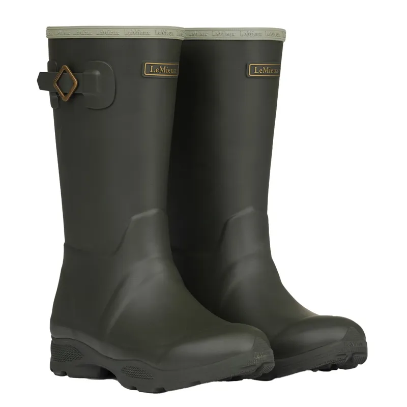 LeMieux Young Rider Ultra Stride Junior Rain Boots - Oak
