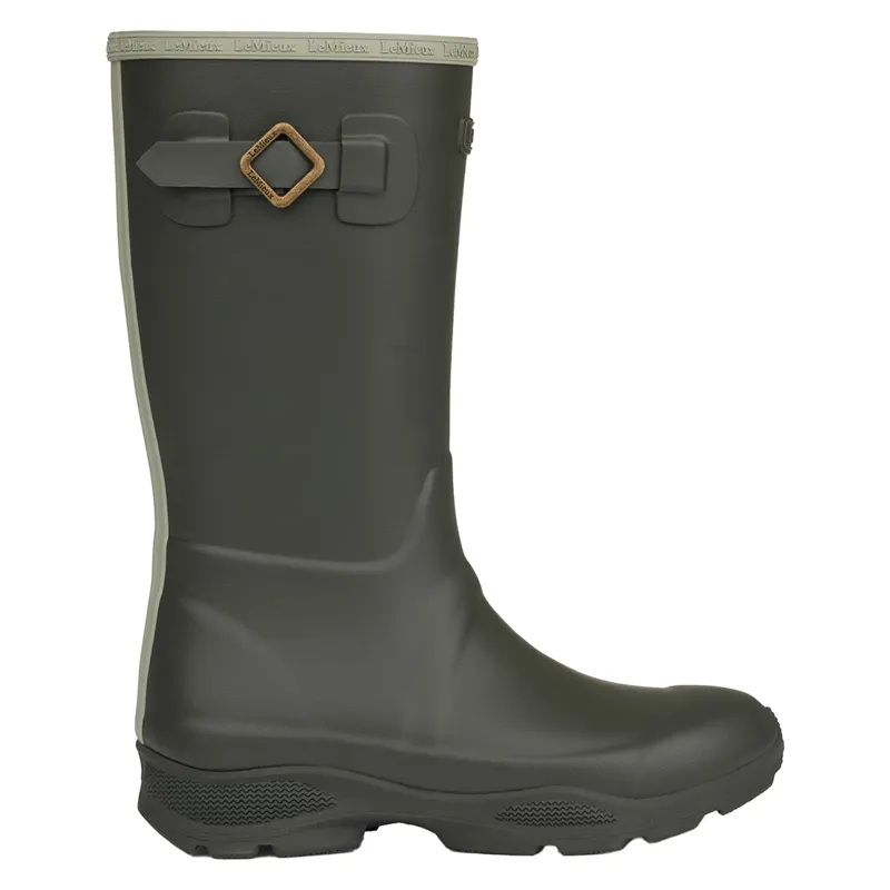 LeMieux Young Rider Ultra Stride Junior Rain Boots - Oak-2