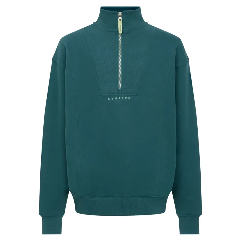 LeMieux Young Rider Vianne 1/4 Zip Sweatshirt - Jungle-2