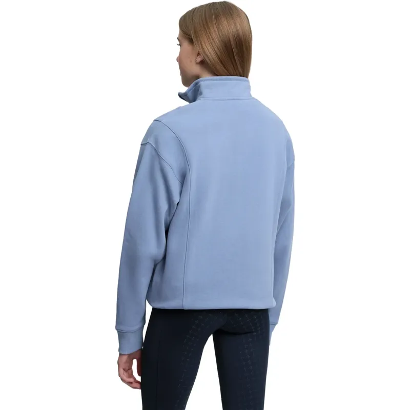 LeMieux Young Rider Vianne Quarter Zip Sweatshirt - Powder Blue-1