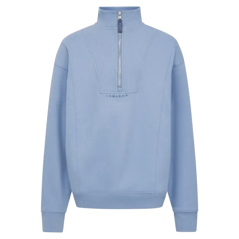 LeMieux Young Rider Vianne Quarter Zip Sweatshirt - Powder Blue-2
