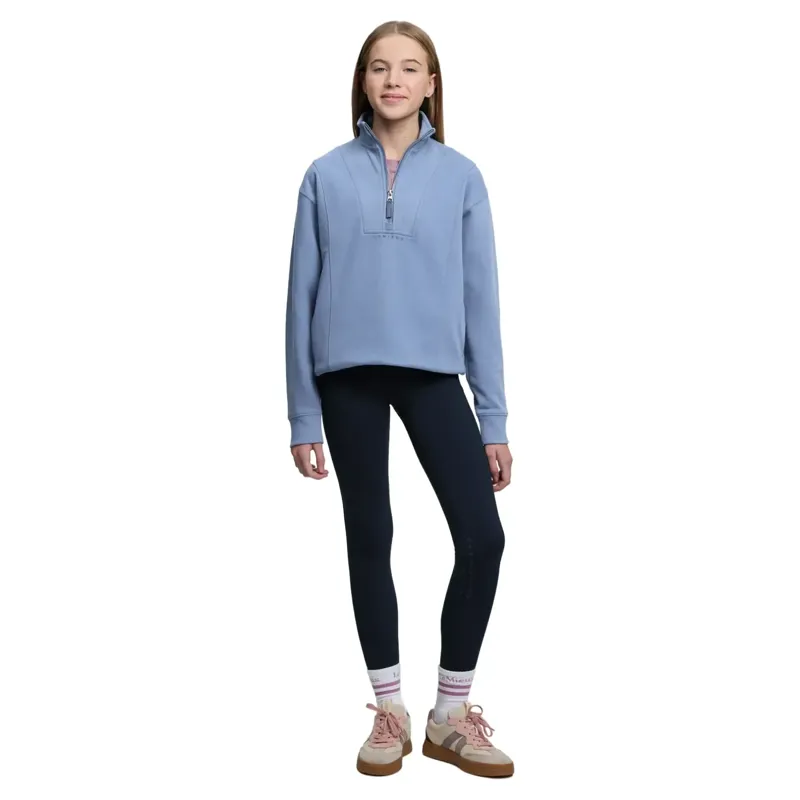 LeMieux Young Rider Vianne Quarter Zip Sweatshirt - Powder Blue-5