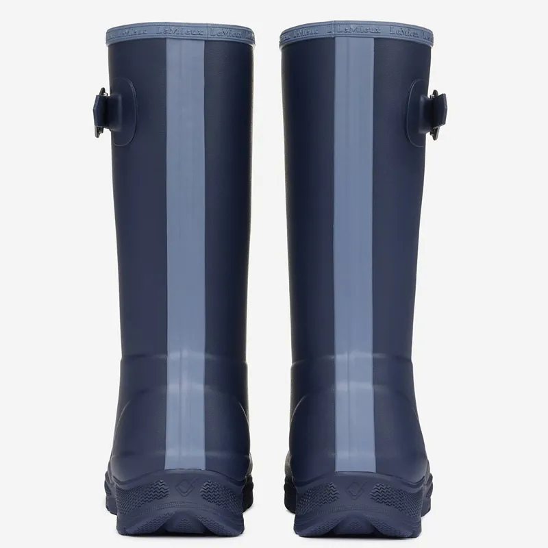 LeMieux Young Rider Ultra Stride Junior Rain Boots - Navy-2
