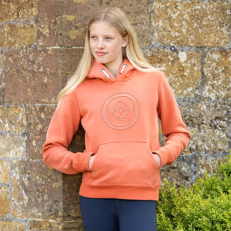 LeMieux Young Rider Hannah Junior Pop-Over Hoodie - Apricot-1
