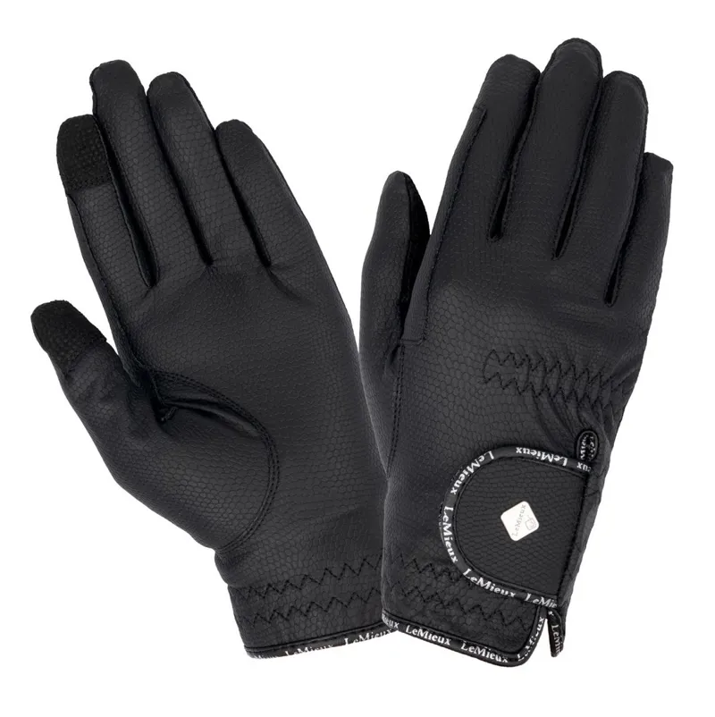LeMieux Classic Junior Riding Gloves - Black-1