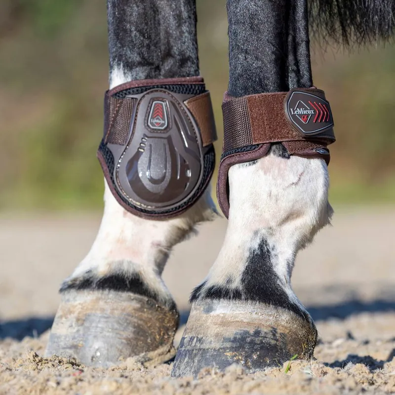 LeMieux Derby ProJump Fetlock Boots - Brown-2