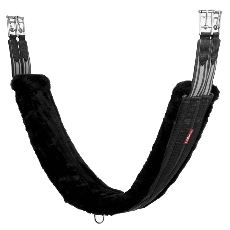 LeMieux Anatomic Fleece Lined Girth - Black/Black