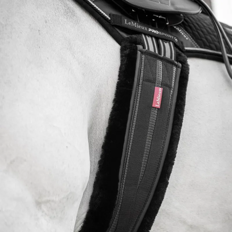 LeMieux Anatomic Fleece Lined Girth - Black/Black-1