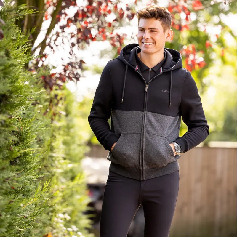 LeMieux Elite Zip-Through Men's Hoodie - Charcoal-5