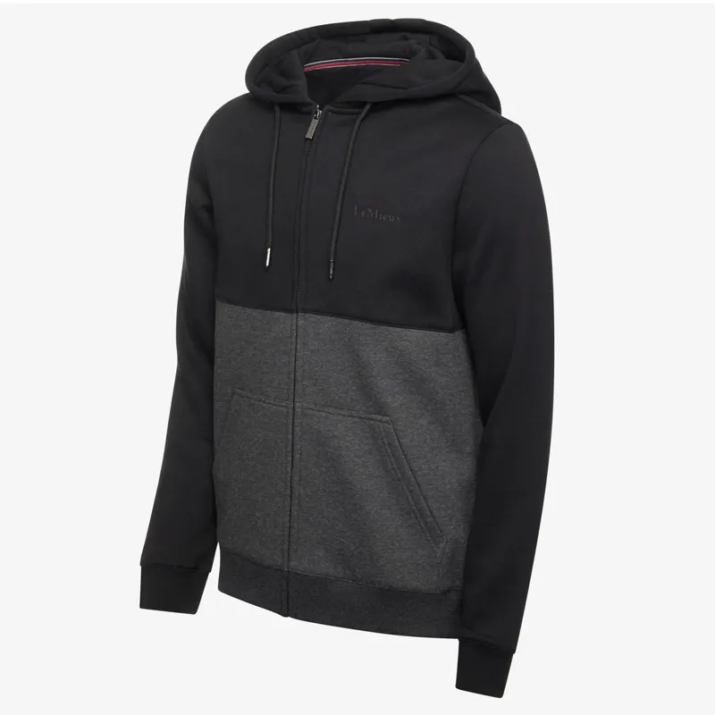 LeMieux Elite Zip-Through Men's Hoodie - Charcoal-3