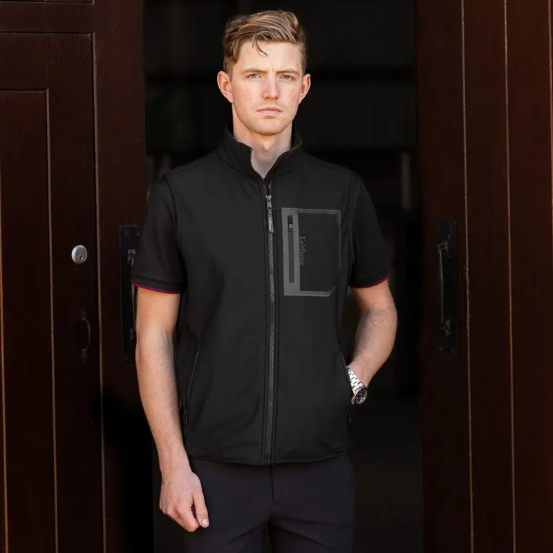 LeMieux Elite Men's Fleece Vest - Black-5