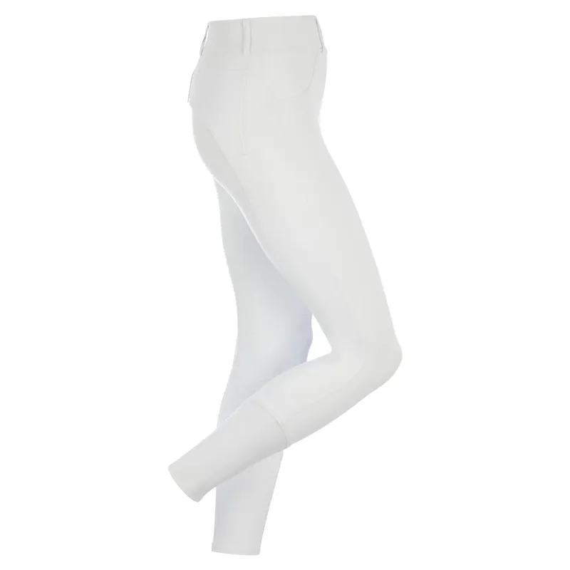LeMieux Demi Pull On Full Grip Womens Bregging Riding Tights - White-1