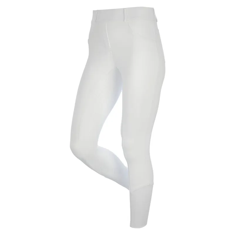 LeMieux Demi Pull On Full Grip Womens Bregging Riding Tights - White