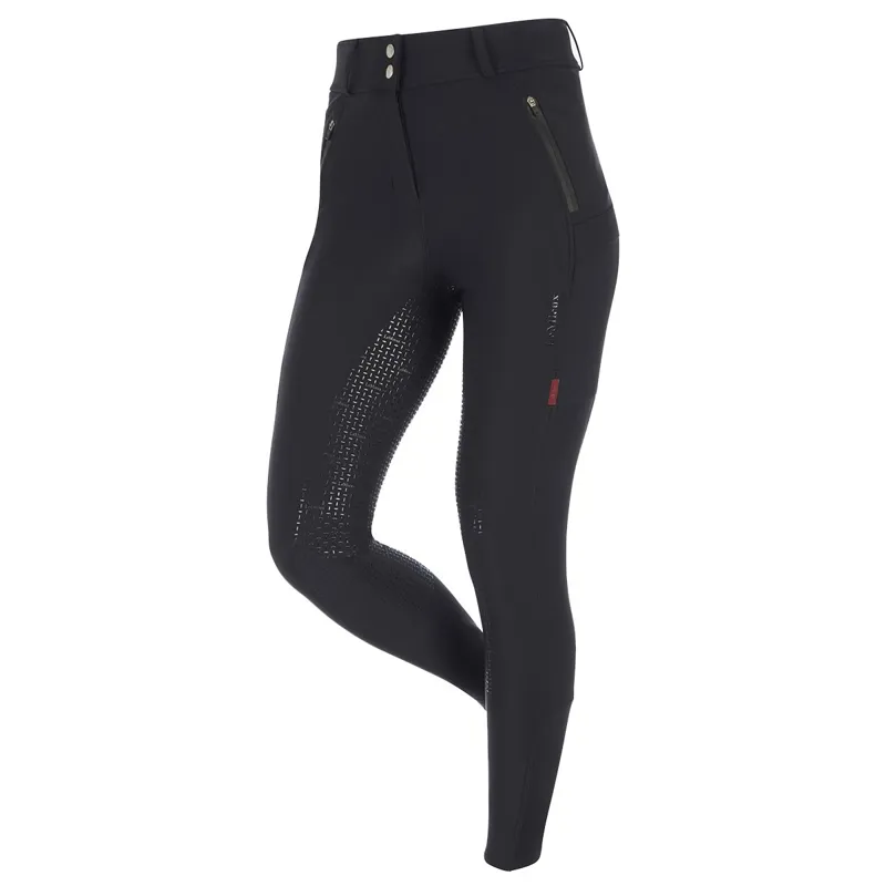 LeMieux DryTex Waterproof Full Grip Womens Winter Breeches - Black