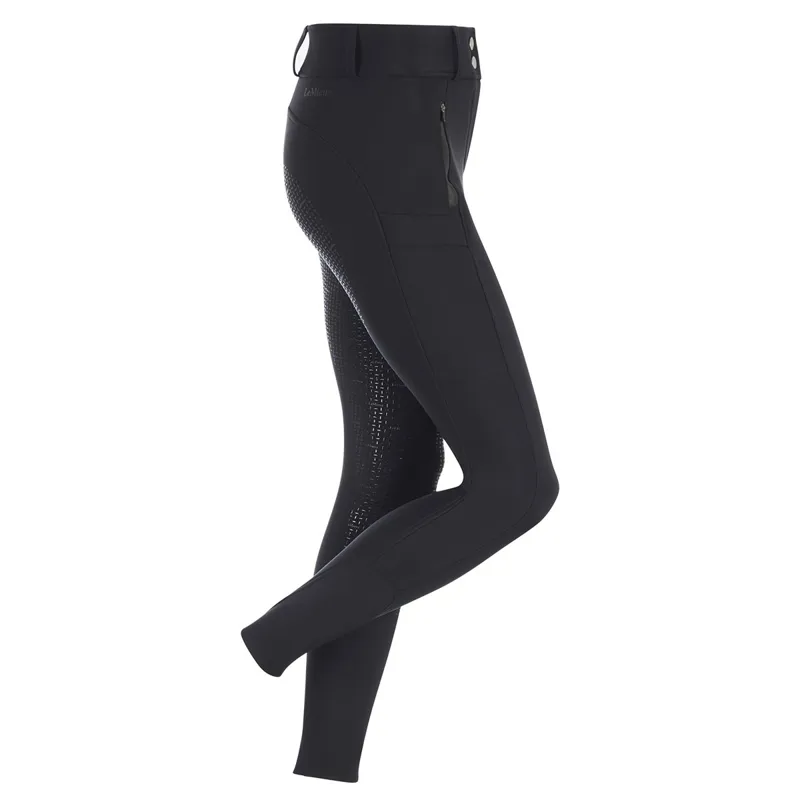 LeMieux DryTex Waterproof Full Grip Womens Winter Breeches - Black-1