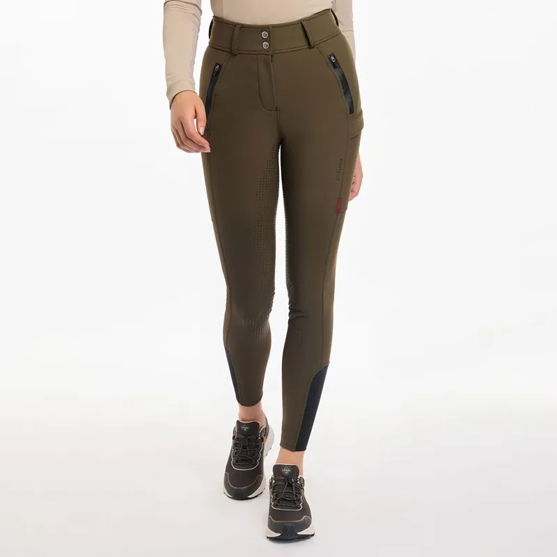 LeMieux DryTex Waterproof Full Grip Women's Winter Breeches - Alpine-2