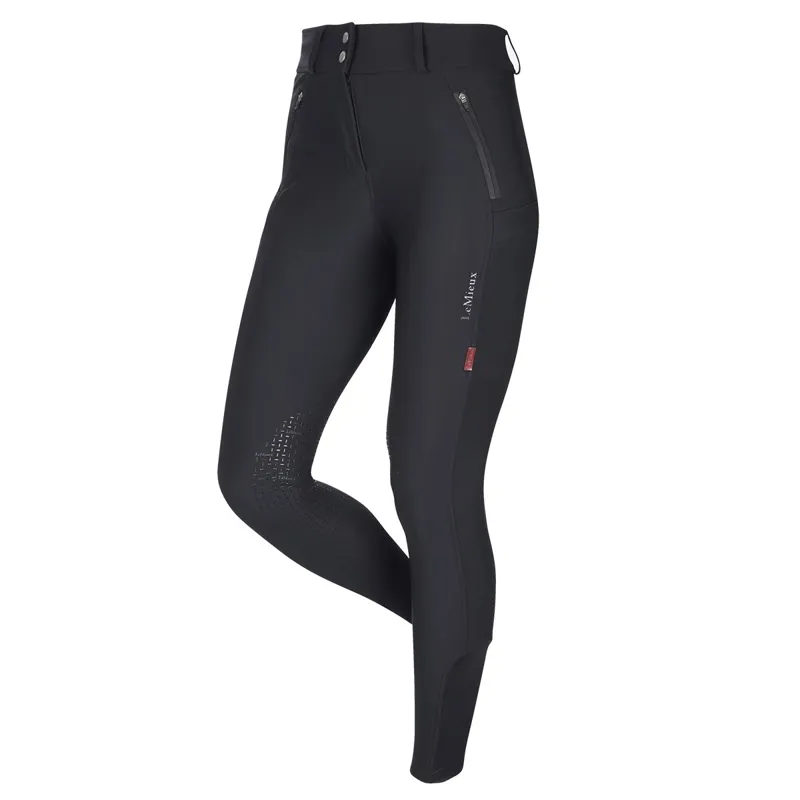 LeMieux DryTex Waterproof Knee Grip Womens Breeches - Black