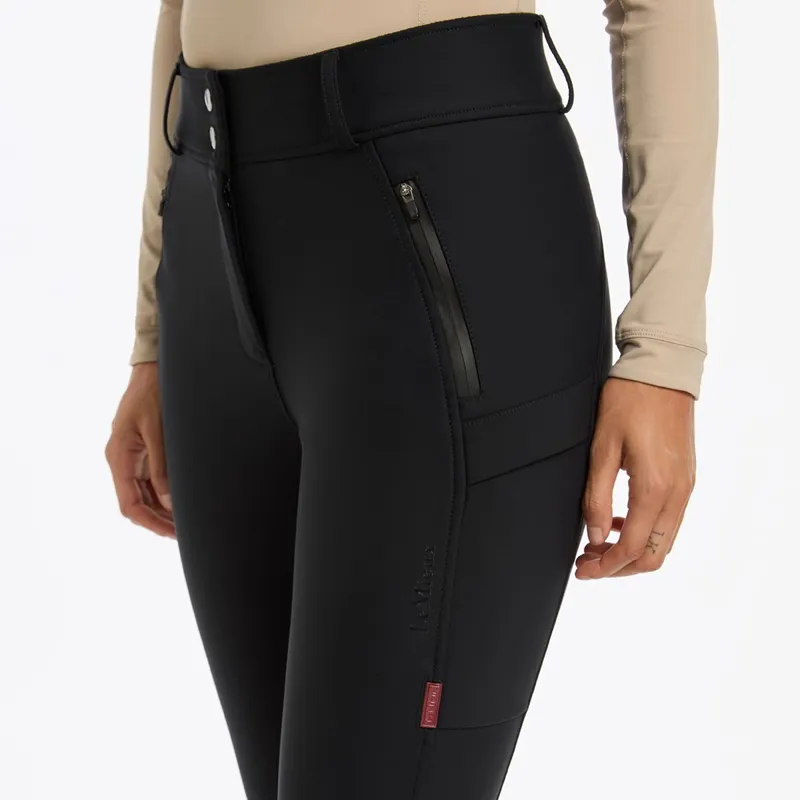 LeMieux DryTex Waterproof Knee Grip Womens Breeches - Black-4