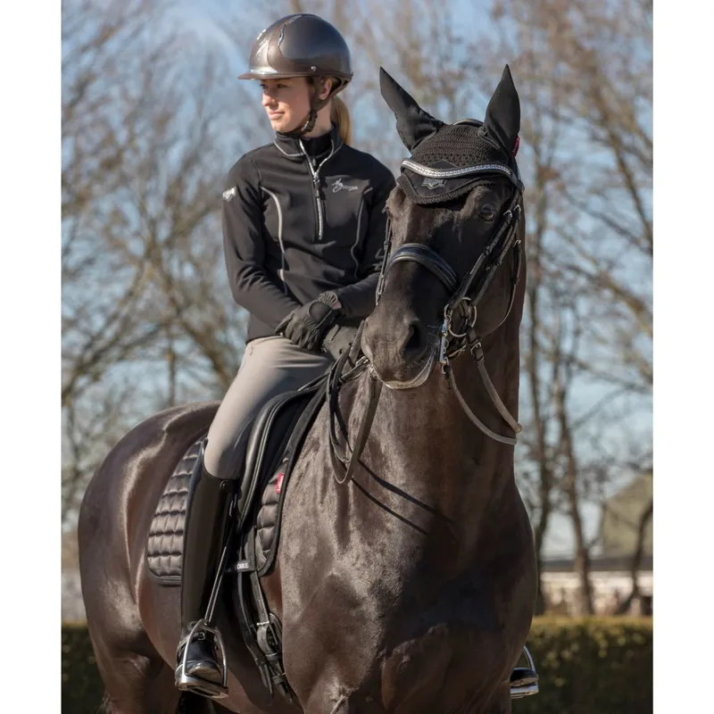 LeMieux Loire Fly Bonnet - Black-2