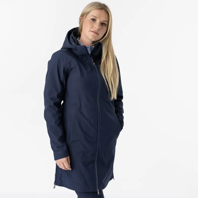 LeMieux Maisie Ladies Lightweight Long Riding Jacket - Navy-7