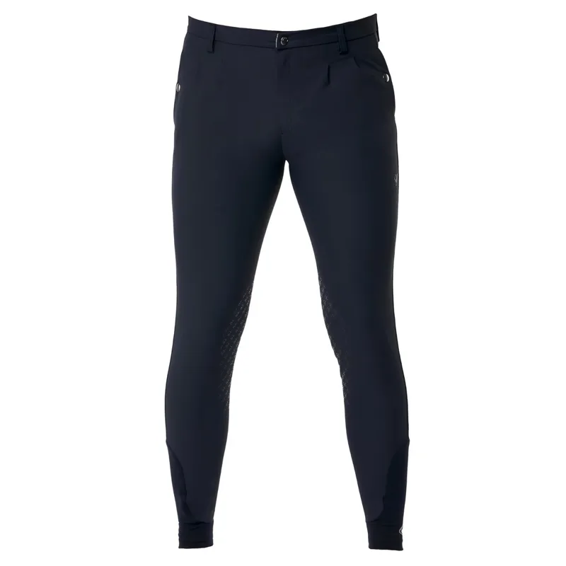 LeMieux Elite Classic Pleated Knee Grip Men's Breeches - Navy-1