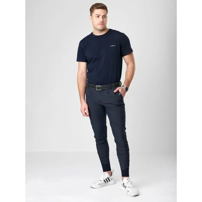 LeMieux Elite Classic Pleated Knee Grip Men's Breeches - Navy-4