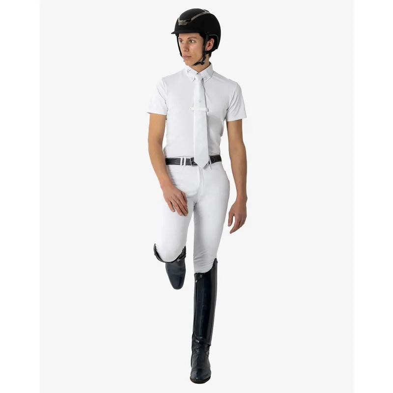 LeMieux Monsieur Knee Grip Men's Competition Breeches - White-3