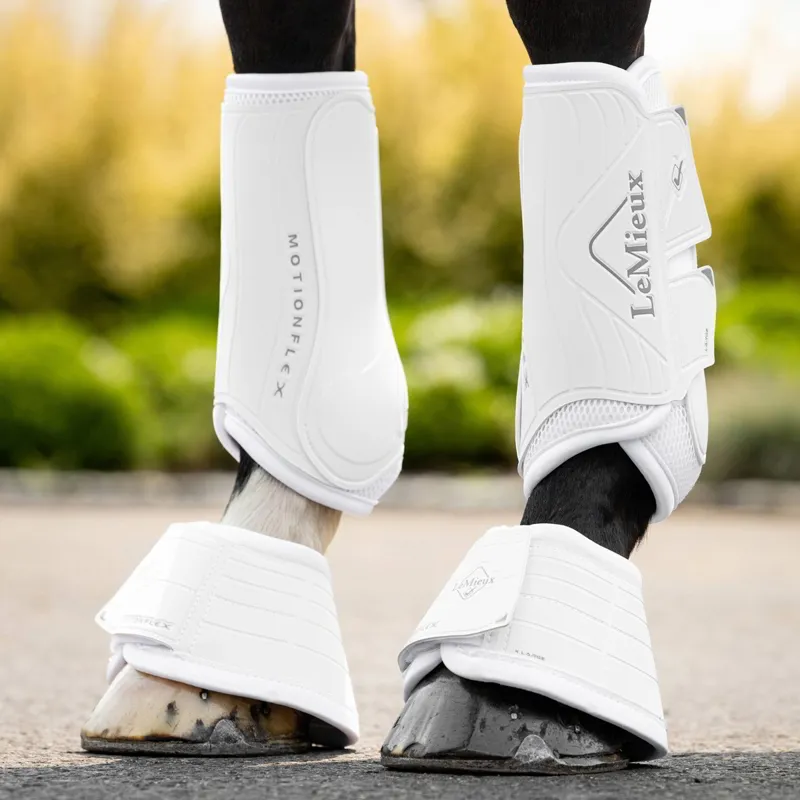 LeMieux Motionflex Bell Boots - White-2