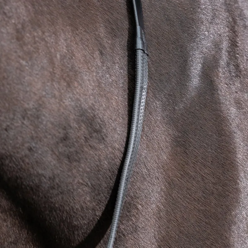 LeMieux Rubber Reins - Black-1