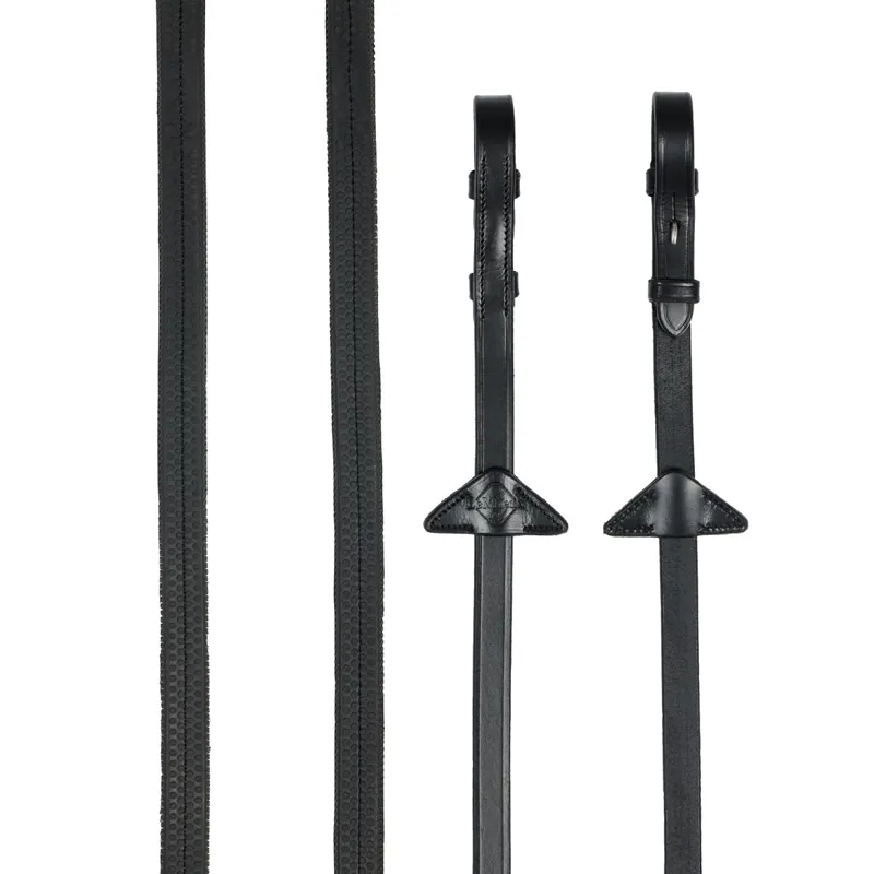 LeMieux Rubber Reins - Black