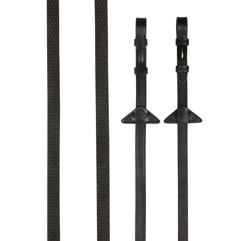 LeMieux Soft Rubber Reins - Brown/Brown