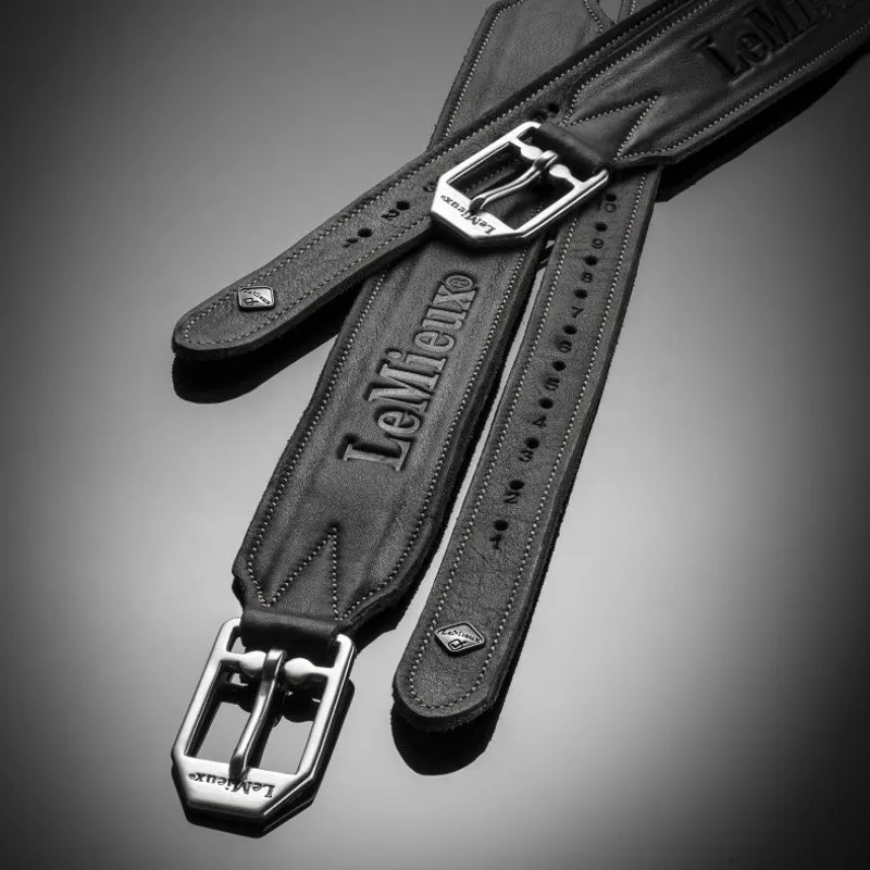 LeMieux Vector Pro Stirrup Leathers - Black-1