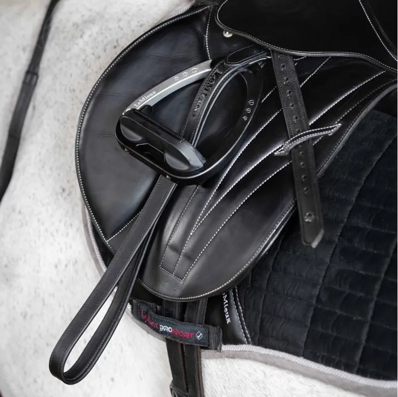 LeMieux Vector Stirrup Leathers - Black-1