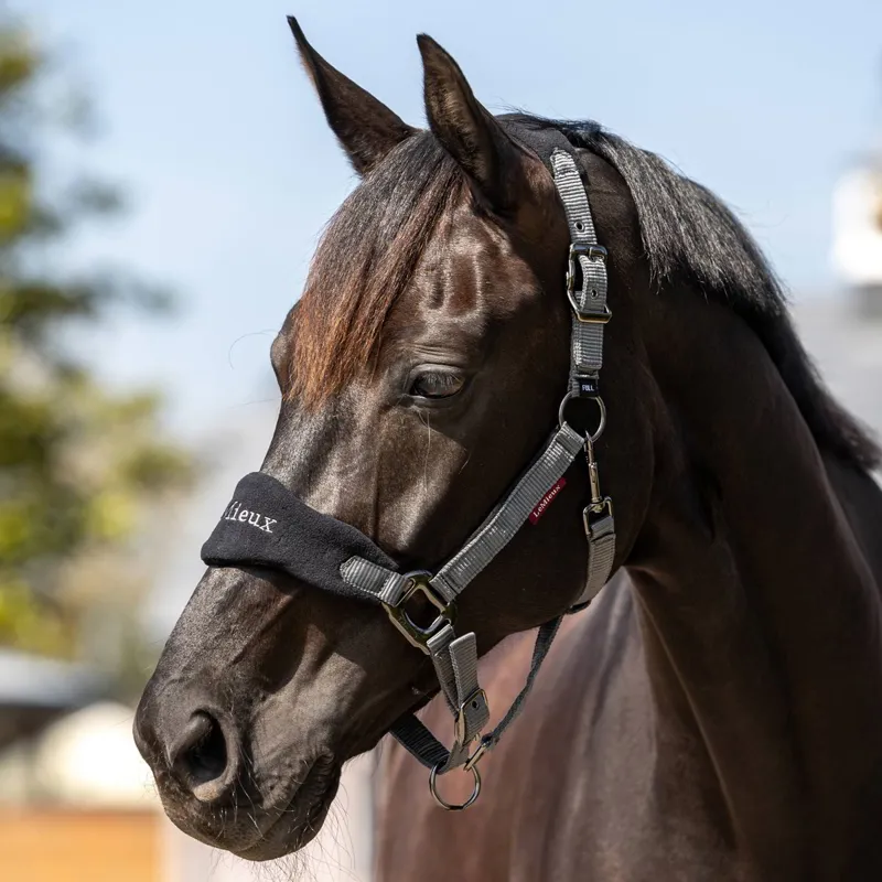 LeMieux Vogue Halter and Lead Rope Set - Black/Grey-2