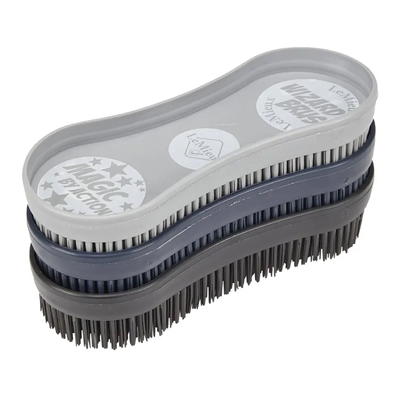 LeMieux Wizard Brushes 3 Pack - Navy/Grey/Black