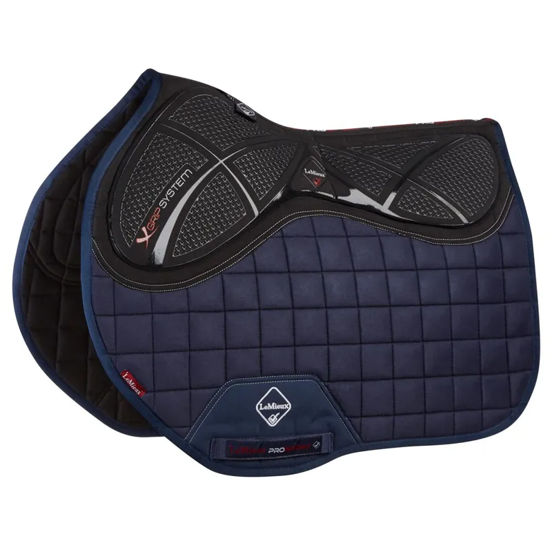 LeMieux X-Grip Silicone EuroJump Square - Navy-1