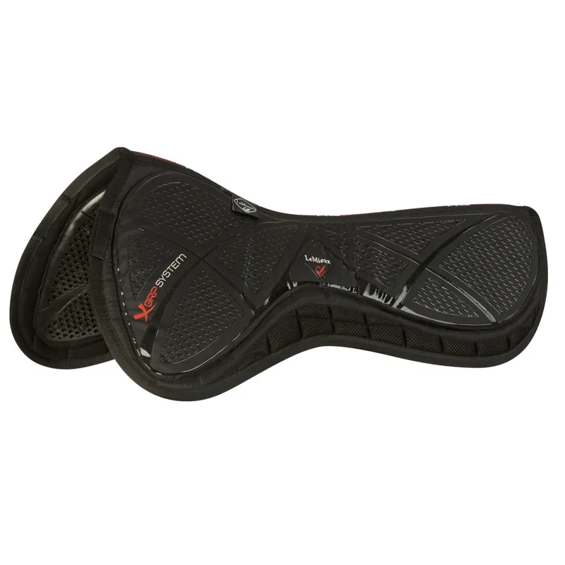 LeMieux Twin X-Grip Silicone Half Pad - Black