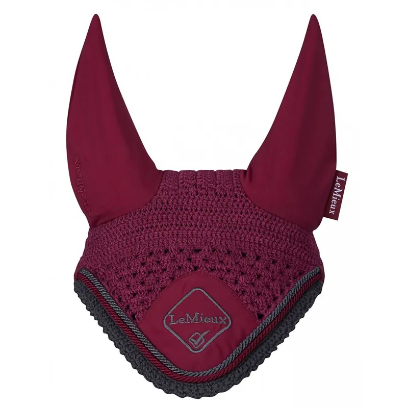 LeMieux Classic Fly Bonnet - Mulberry / Grey