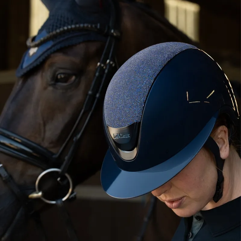 LeMieux Verv Brilliance Competition Helmet - Gloss Navy-4