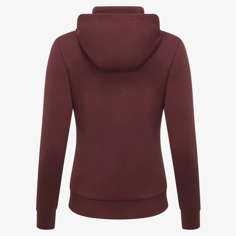 LeMieux Elite Zip-Up Ladies Hoodie - Burgundy-1