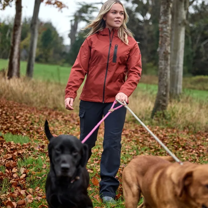 LeMieux Athena Women's Waterproof Lightweight Jacket - Russet-6