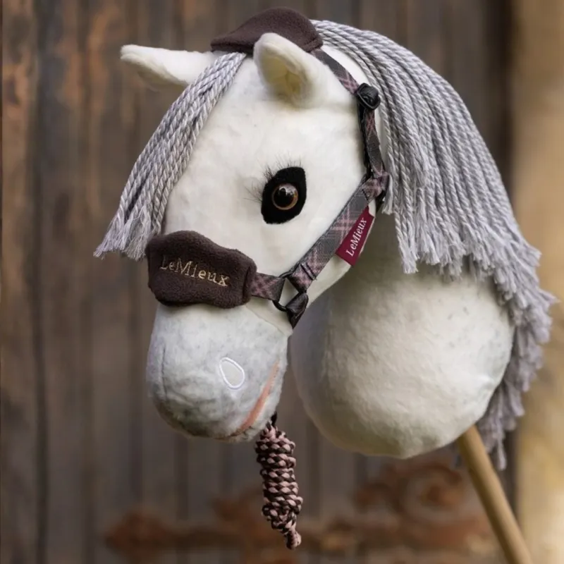 LeMieux Heritage Vogue Hobby Horse Halter and Lead Rope Set - Cocoa-1