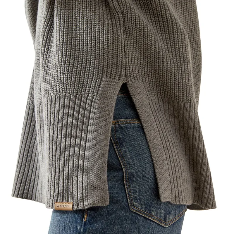 Ariat Country Lendal Womens Sweater - Heather Grey-5