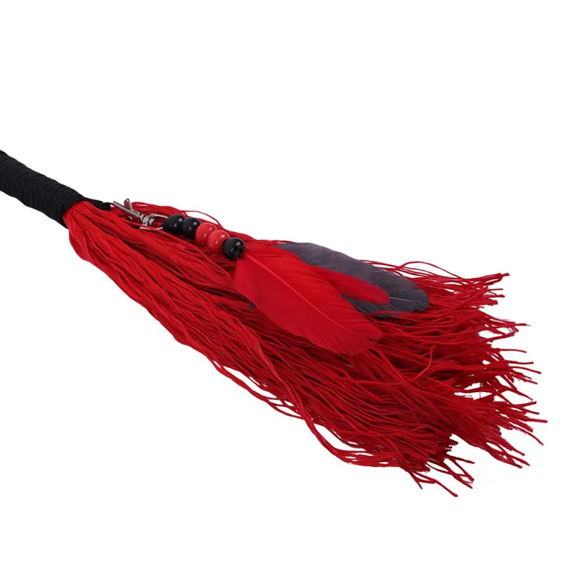 QHP Liberty Combi Rope Halter with Reins - Red-2