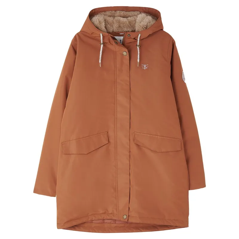 Lighthouse Scarlet Women's Waterproof Coat - Rust-5