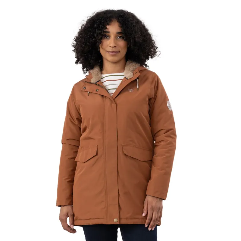 Lighthouse Scarlet Women's Waterproof Coat - Rust-4