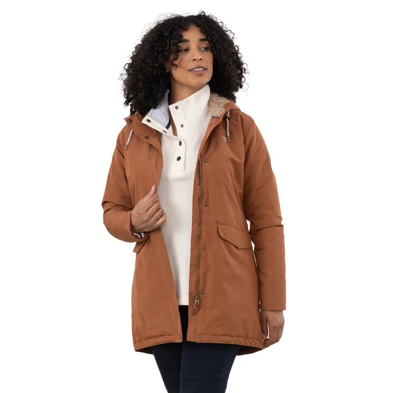 Lighthouse Scarlet Women's Waterproof Coat - Rust