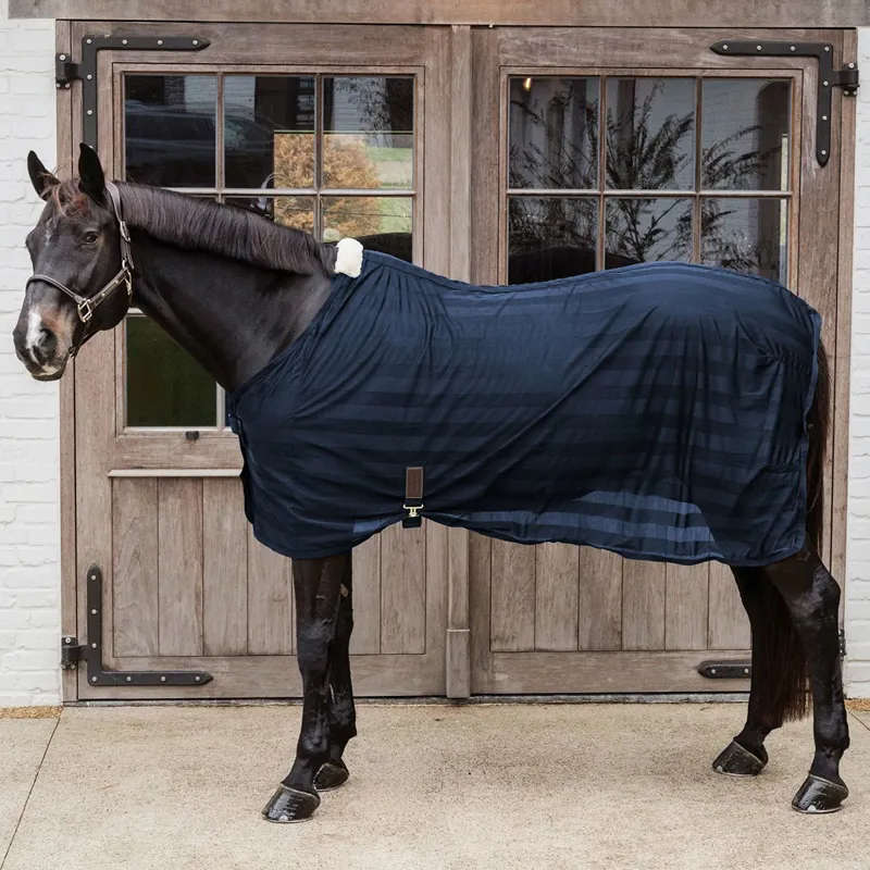 Kentucky Light Striped Mesh Fly Sheet Mesh Cooler - Blue